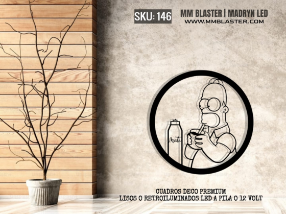 CARTEL RETROILUMINADO HOMERO